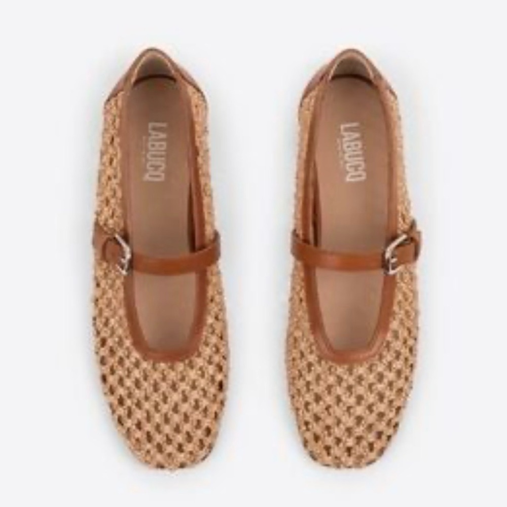 Labucq Lido Raffia Mary Jane